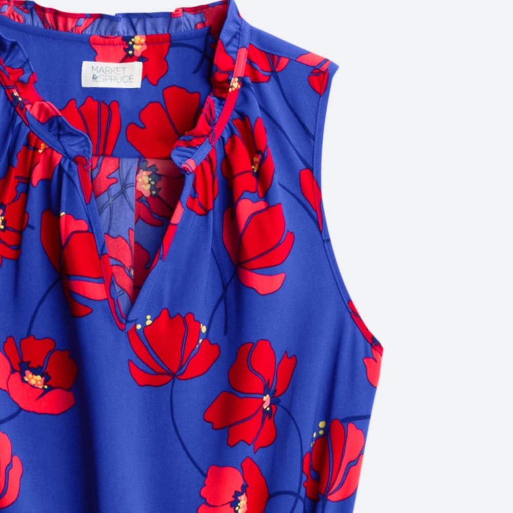 Market & Spruce Jeanie Ruffle Detail Dress